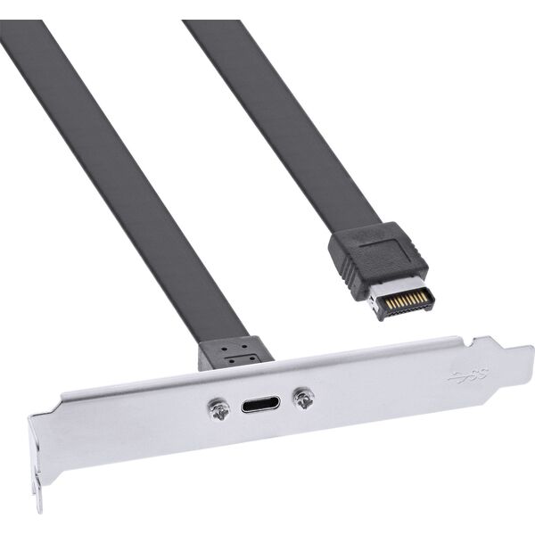 InLine InLine Slotblende USB Typ-C zu USB 3.1 Frontpanel Key-A intern, 0,3 m