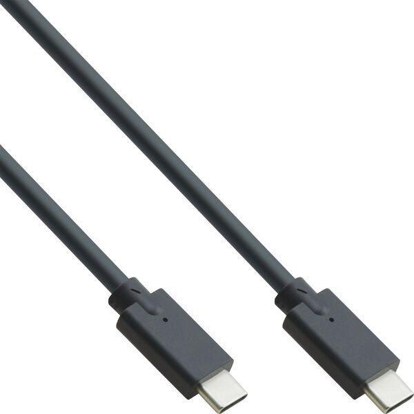 Kabel USB InLine USB-C - USB-C 2 m Czarny (35702A)