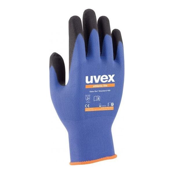 Uvex uvex athletic lite assembly glove size 9