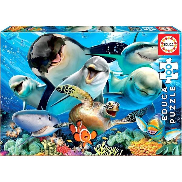 Educa Puzzle 100 Podwodne selfie G3