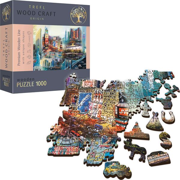 Trefl Puzzle drewniane 1000 Nowy Jork - kolaż TREFL
