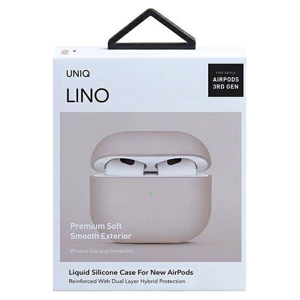 Uniq Etui ochronne Lino do Apple AirPods 3 różowe