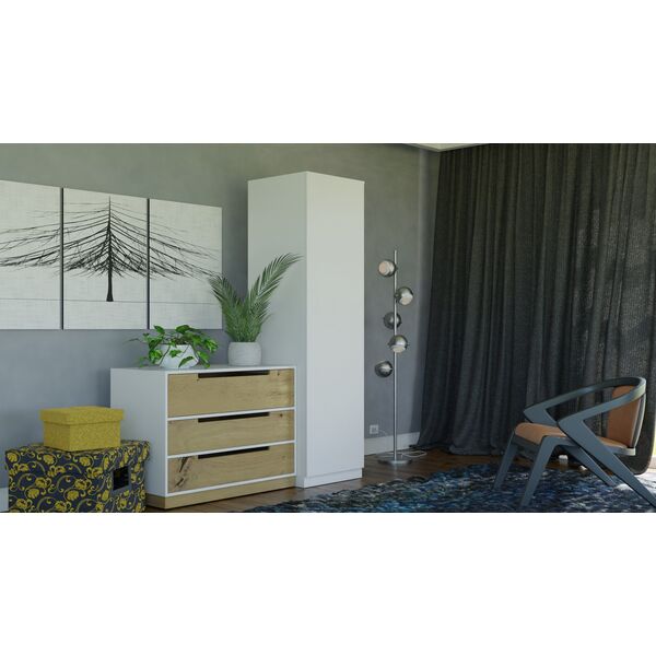 Topeshop Szafa MALWA SD-50 biała