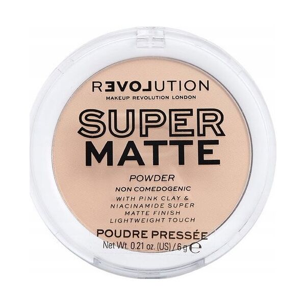 Makeup Revolution Makeup Revolution Super Matte Pressed Powder Puder matujący - Vanilla 6g