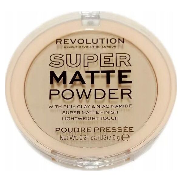 Makeup Revolution Makeup Revolution Super Matte Pressed Powder Puder matujący - Vanilla 6g