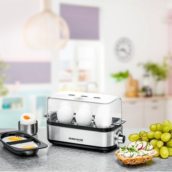 Jajowar Rommelsbacher Rommelsbacher egg cooker ER 600 up to 6 silver eggs