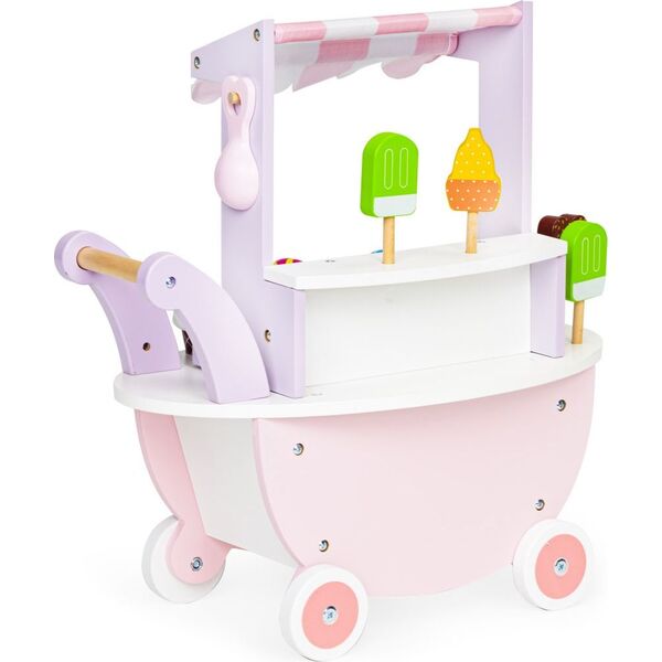 Ecotoys Drewniany wózek lodziarnia dla dzieci sklep 12 el