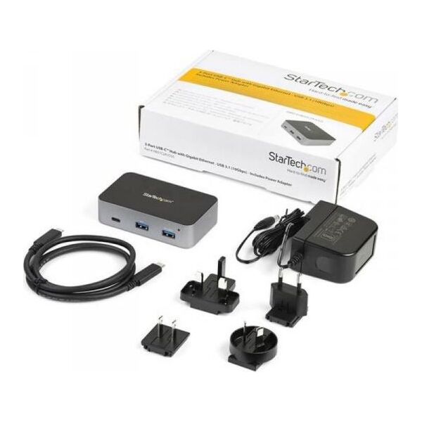 HUB USB StarTech 1x RJ-45 1x USB-C  + 2x USB-A 3.2 Gen1 (HB31C2A1CGS)