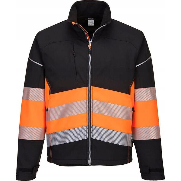 Portwest KURTKA OSTRZEGAWCZA SOFTSHELL PW375BKO ROZMIAR M