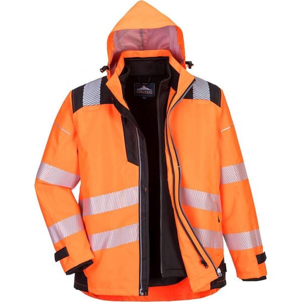 Portwest KURTKA ROBOCZA 3W1 PW365OBR POMARAŃCZOWA M