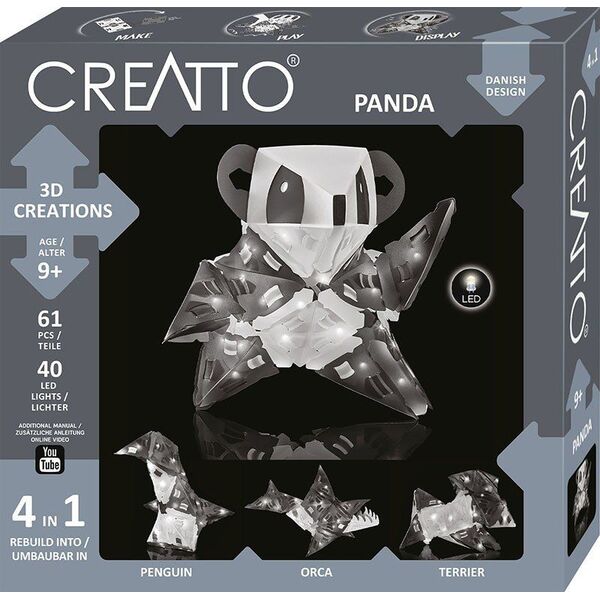 Piatnik Zestawy Kreatywny- Creatto Świecąca Panda