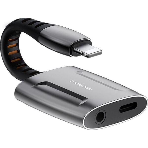 Adapter USB Mcdodo CA-6340 Lightning - Jack 3.5mm Szary