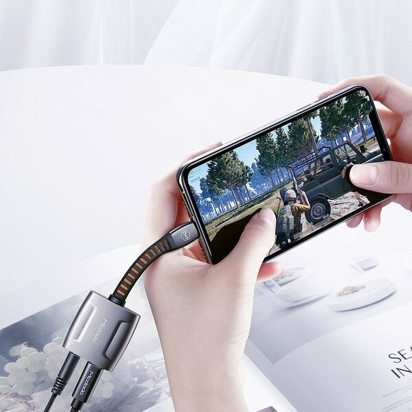 Adapter USB Mcdodo CA-6340 Lightning - Jack 3.5mm Szary