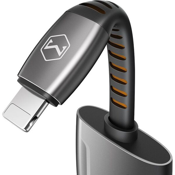 Adapter USB Mcdodo CA-6340 Lightning - Jack 3.5mm Szary