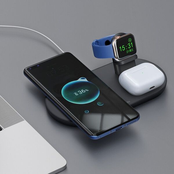 Mcdodo Mcdodo Stacja dokująca 3w1 do iPhone, Airpods, Watch