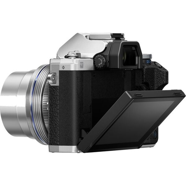 Aparat Olympus OM-D E-M10 Mark IV Srebrny + 14-42 mm f/3.5-5.6 EZ (V207132SE000)