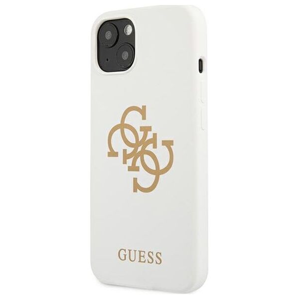 Guess Guess GUHCP13SLS4GGWH iPhone 13 mini 5,4" biały/white hard case Silicone 4G Logo
