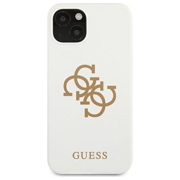 Guess Guess GUHCP13SLS4GGWH iPhone 13 mini 5,4" biały/white hard case Silicone 4G Logo