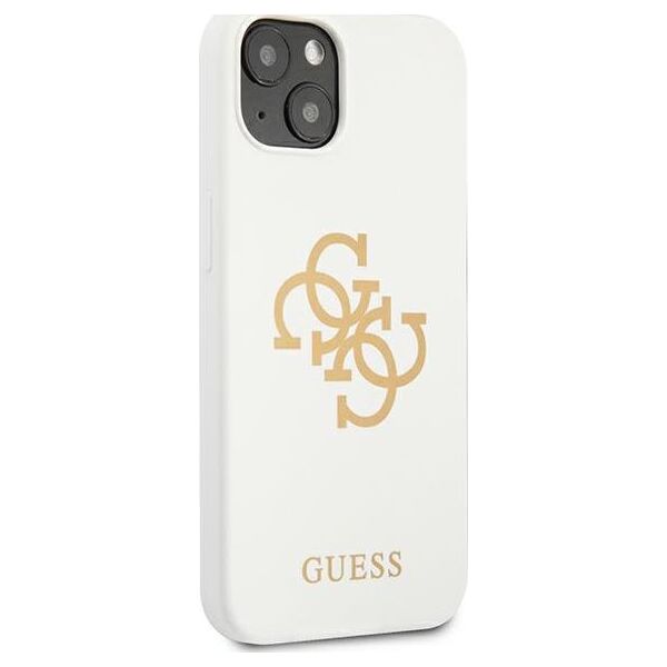Guess Guess GUHCP13SLS4GGWH iPhone 13 mini 5,4" biały/white hard case Silicone 4G Logo