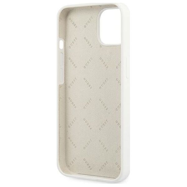 Guess Guess GUHCP13SLS4GGWH iPhone 13 mini 5,4" biały/white hard case Silicone 4G Logo
