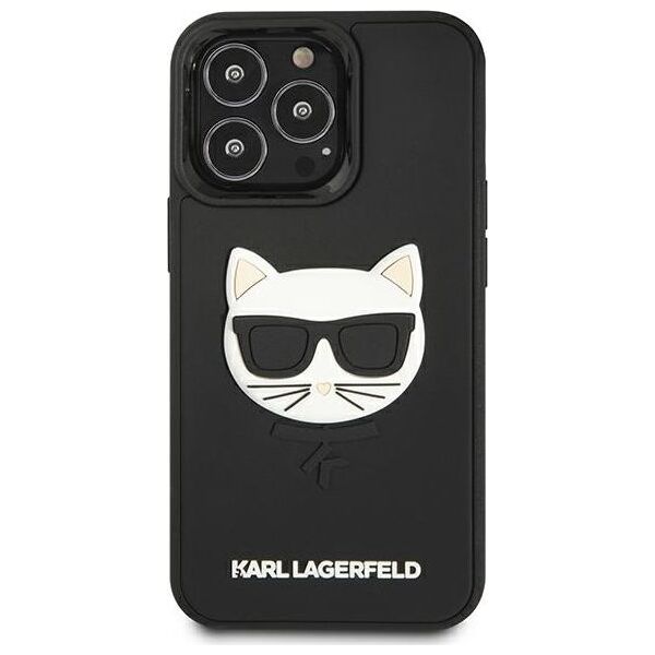 Karl Lagerfeld Karl Lagerfeld KLHCP13LCH3DBK 13 Pro / 13 6,1" czarny/black hardcase 3D Rubber Choupette