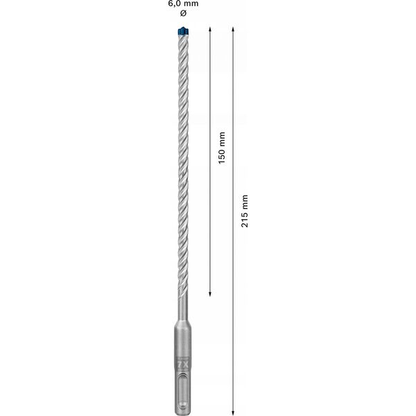Wiertło Bosch BOSCH SDS plus-7X 6x150x215mm 10pcs - 2608900161 EXPERT RANGE