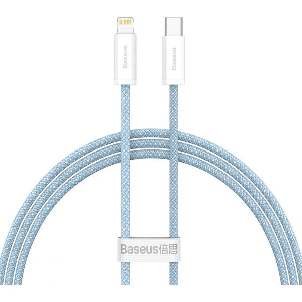 Kabel USB Baseus USB-C - Lightning 1 m Niebieski (BSU3066BLU)