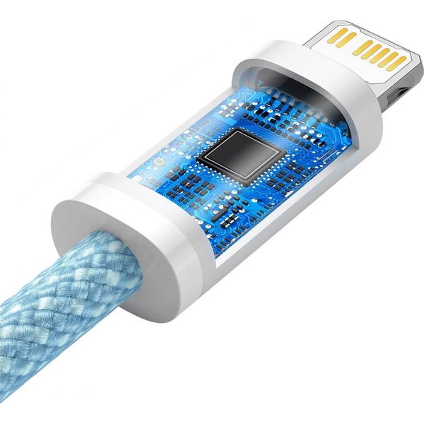 Kabel USB Baseus USB-C - Lightning 1 m Niebieski (BSU3066BLU)