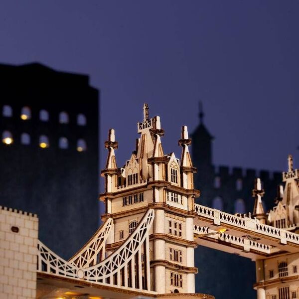 Robotime Robotime Drewniany Model Puzzle 3D Tower Bridge