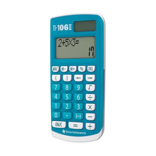 Kalkulator Texas Instruments kalkulator 106 II 8,9 x 18 x 2 cm niebieski/biały