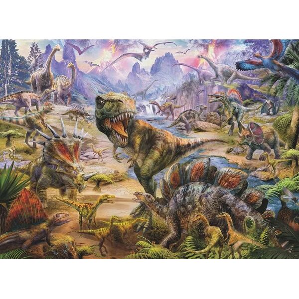 Ravensburger Puzzle dla dzieci 2D Dinozaury 300 elementów