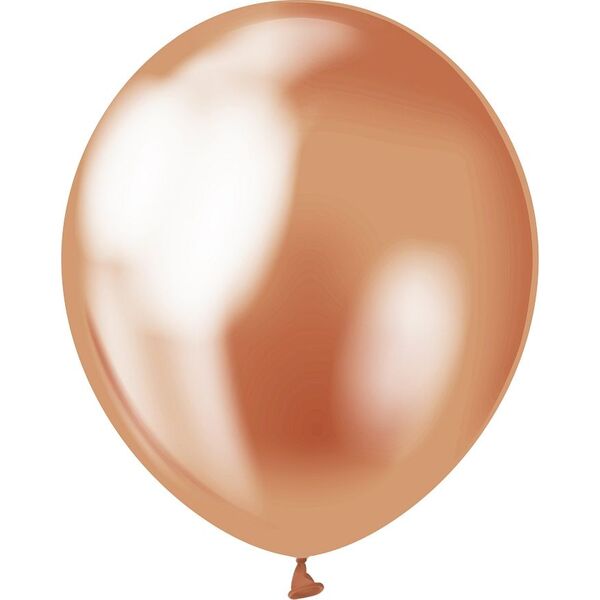 GoDan Balony chromowane Miedziane, B&C, 30 cm, 50 szt.