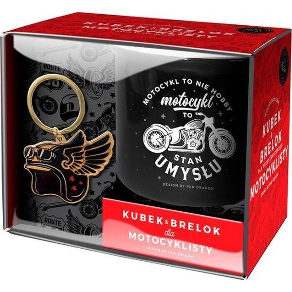 Pan Dragon Zestaw kubek + brelok Hobby-Motocykl (453584) - 5901854965918