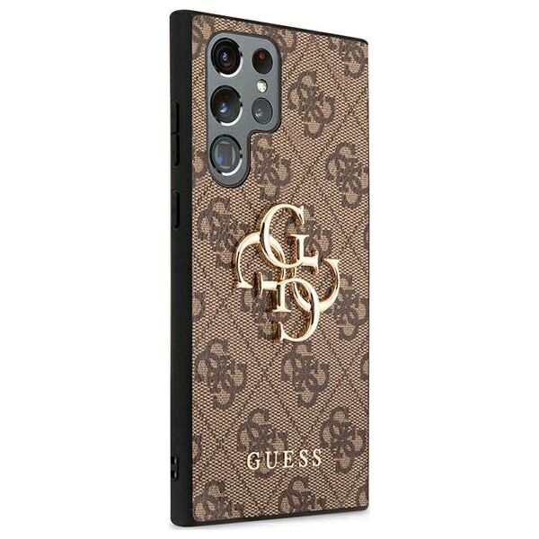 Guess Guess GUHCS22L4GMGBR S908 S22 Ultra brązowy/brown hardcase 4G Big Metal Logo