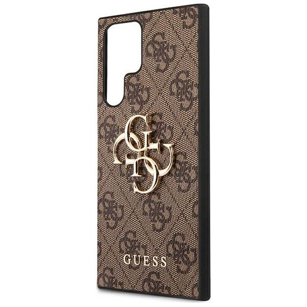 Guess Guess GUHCS22L4GMGBR S908 S22 Ultra brązowy/brown hardcase 4G Big Metal Logo