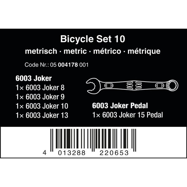 Wera Wera Bicycle Set 10 - 5004178001