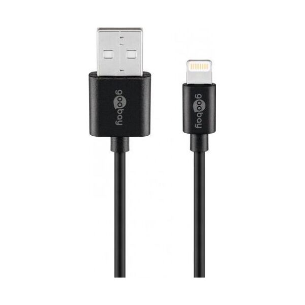 Kabel USB Goobay Thunderbolt - Lightning 2 m Czarny (72906)