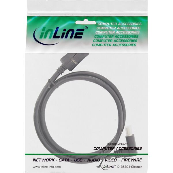 Kabel InLine DisplayPort - DisplayPort 2m czarny (17152U)