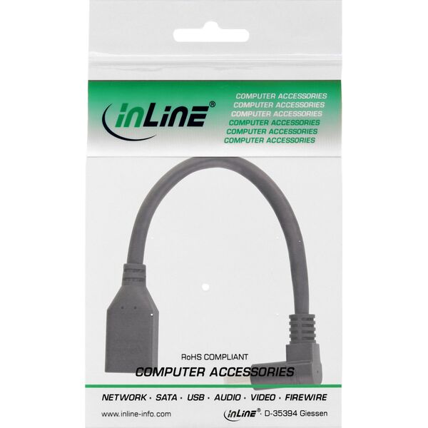 Kabel InLine DisplayPort - DisplayPort 0.15m czarny (17159U)