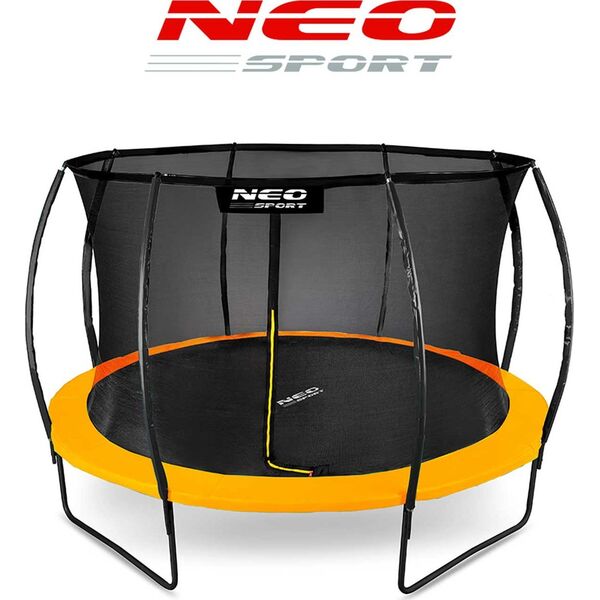 Trampolina ogrodowa Neo-Sport NS-12C201 z siatką wewnętrzną 12.5 FT 374 cm