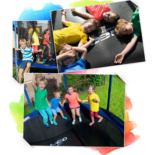 Trampolina ogrodowa Neo-Sport NS-08C201 z siatką wewnętrzną 8.5 FT 252 cm