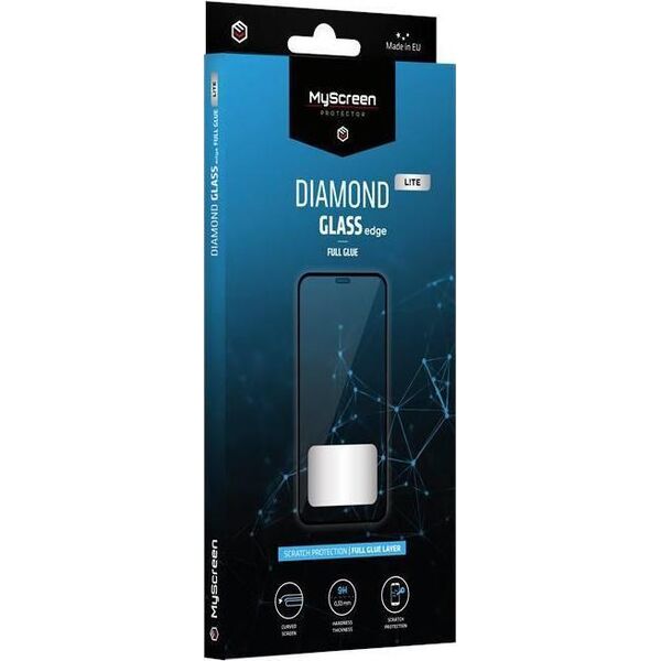 MyScreen Protector Motorola Moto E40 - Szkło hartowane na lekko zaokrąglone ekrany DIAMOND GLASS LITE edge FULL GLUE