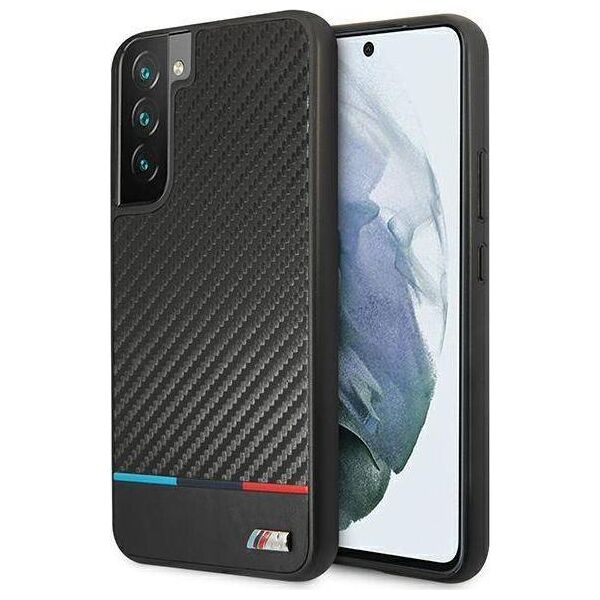 BMW Etui BMW BMHCS22MPUCARTCBK Samsung Galaxy S22+ Plus black/czarny M Collection Triangles
