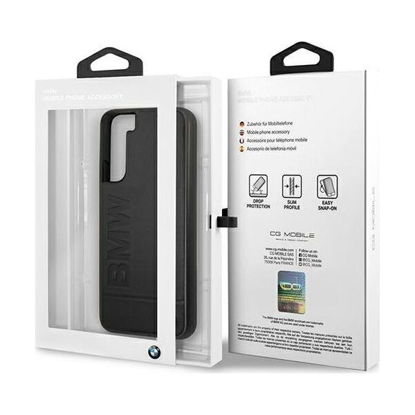 BMW Etui BMW BMHCS22MSLLBK Samsung Galaxy S22+ Plus czarny/black hardcase Signature Logo Imprint