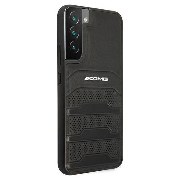 Mercedes Etui Mercedes AMG AMHCS22MGSEBK Samsung Galaxy S22+ Plus czarny/black hardcase Leather Debossed Lines