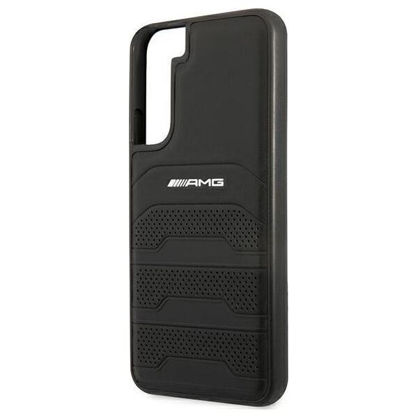 Mercedes Etui Mercedes AMG AMHCS22MGSEBK Samsung Galaxy S22+ Plus czarny/black hardcase Leather Debossed Lines