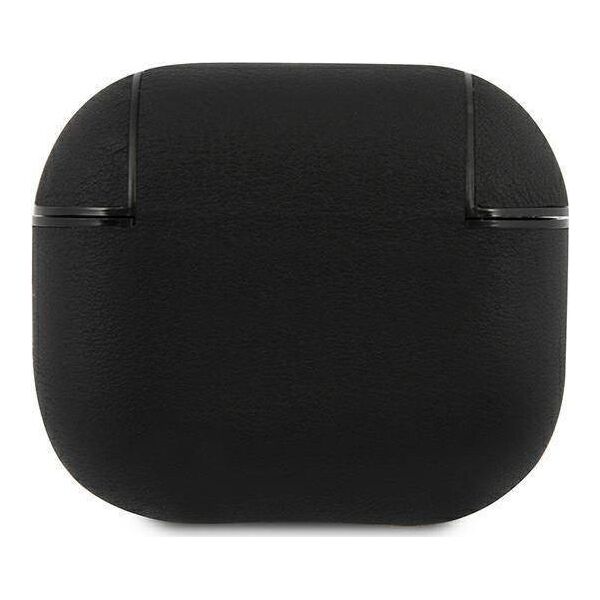 BMW BMW BMA3SSLBK AirPods 3 cover czarny/black Geniune Leather Silver Logo () - BMW000441