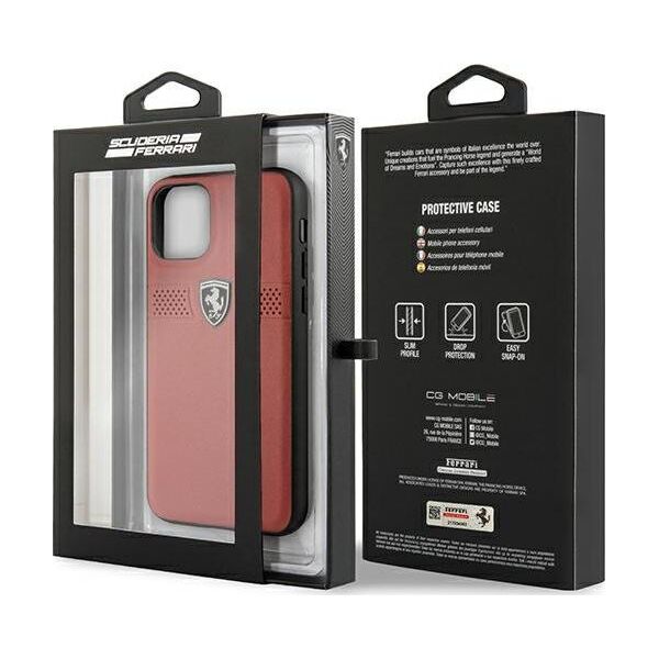 Ferrari Ferrari FEOBAHCN58RE iPhone 11 Pro 5,8" czerwony/red hardcase Off Track Leather