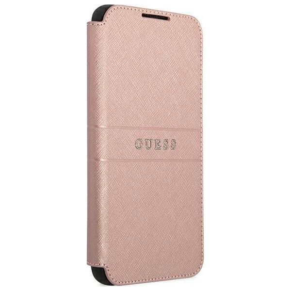 Guess Guess GUBKS22MPSASBPI S22+ S906 różowy/pink book Saffiano Stripes