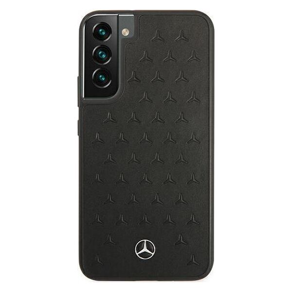 Mercedes Mercedes MEHCS22MPSQBK S22+ S906 czarny/black hardcase Leather Stars Pattern